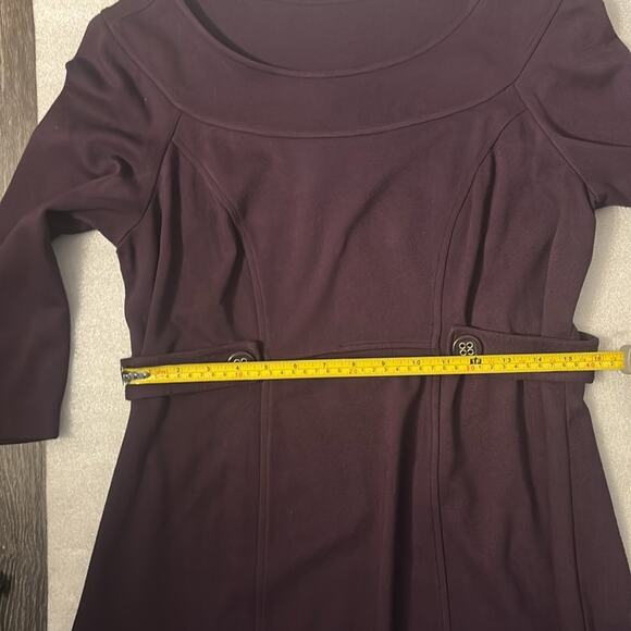 A Pea in a Pod Women’s Purple Midi Maternity Dress M Comfy Cozycore Classic - Picture 8 of 12